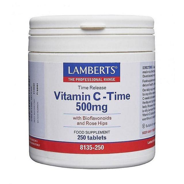 Lamberts vitamin C 500mg Tidsudløser tabletter 250 (8135-250) on Productcaster.