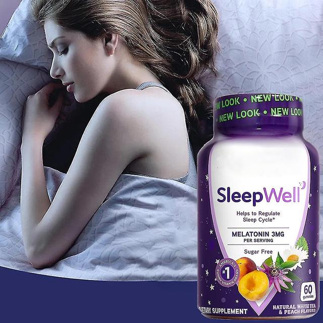 Suplemento de fibra - Melatonina para um bom sono em adultos Gummies Chá branco Suplemento de maracujá Sleep Gummies on Productcaster.