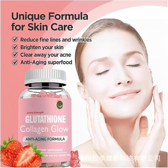 Glutathione Collagen Glow Gummies, Glutathione Collagen Gummies for Women, Glow Beauty Collagen Gummy Skin Care, Korean Collagen Gummies for Dark S... on Productcaster.