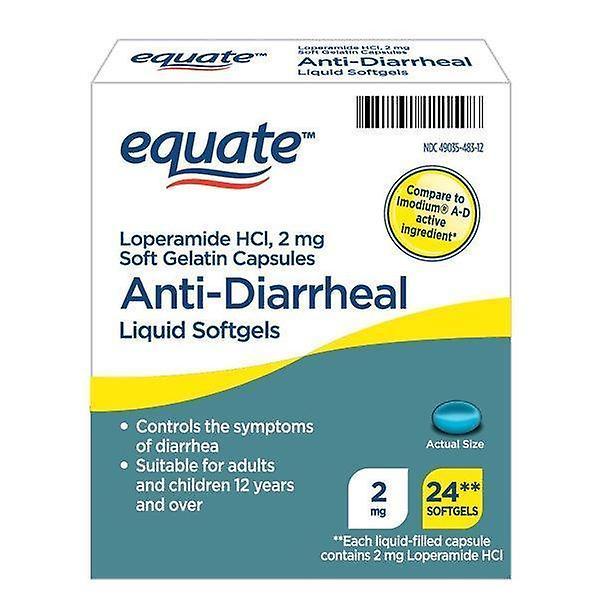 Equate Gelijk aan anti-diarree vloeibare softgels, 2 mg, 24 tellen on Productcaster.