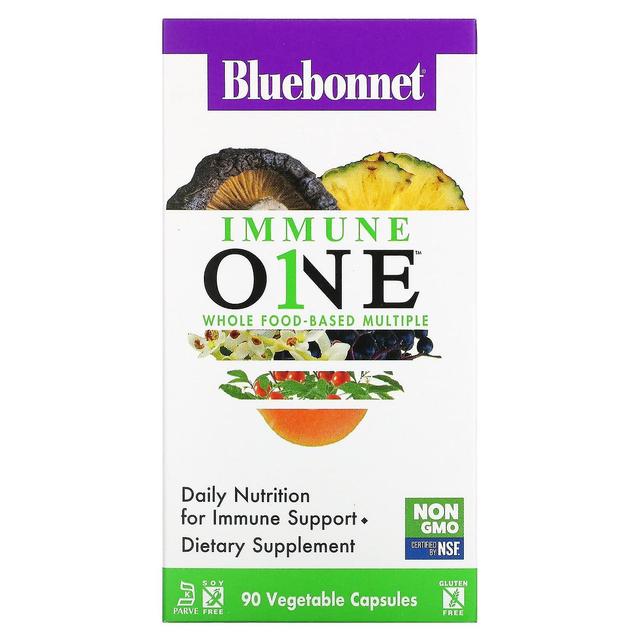 Bluebonnet Nutrition Bluebonnet Ernæring, Immun en, Hel Mad-baseret Multipel, 90 Vegetabilske Kapsler on Productcaster.