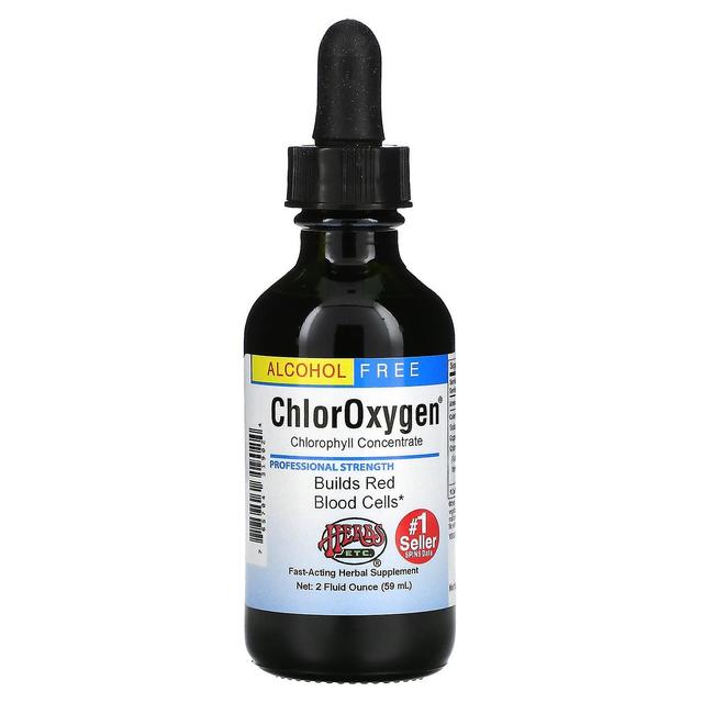 Herbs Etc. Herbes etc., ChlorOxygen, Concentré de chlorophylle, Sans alcool, 2 fl oz (59 ml) on Productcaster.