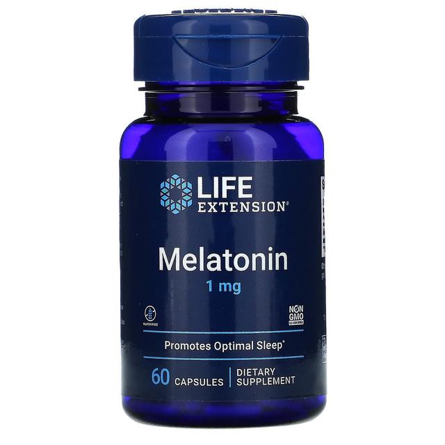 Life Extension, Melatonina, 1 mg, 60 Cápsulas on Productcaster.