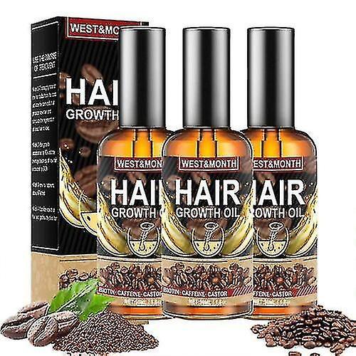 Elsavct 3pcs Caffeine Extra Strength Hair Growth Essential Oil 50ml on Productcaster.