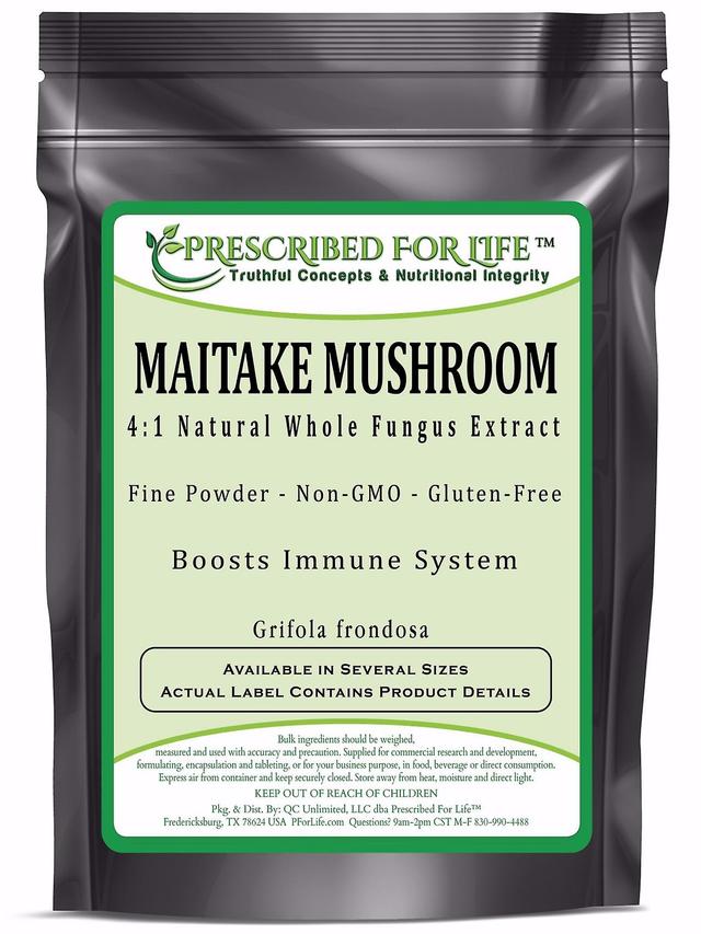 Prescribed For Life Maitake Mushroom-4:1 luonnollinen uute jauhe (Grifola frondosa) 1 kg (2.2 lb) on Productcaster.