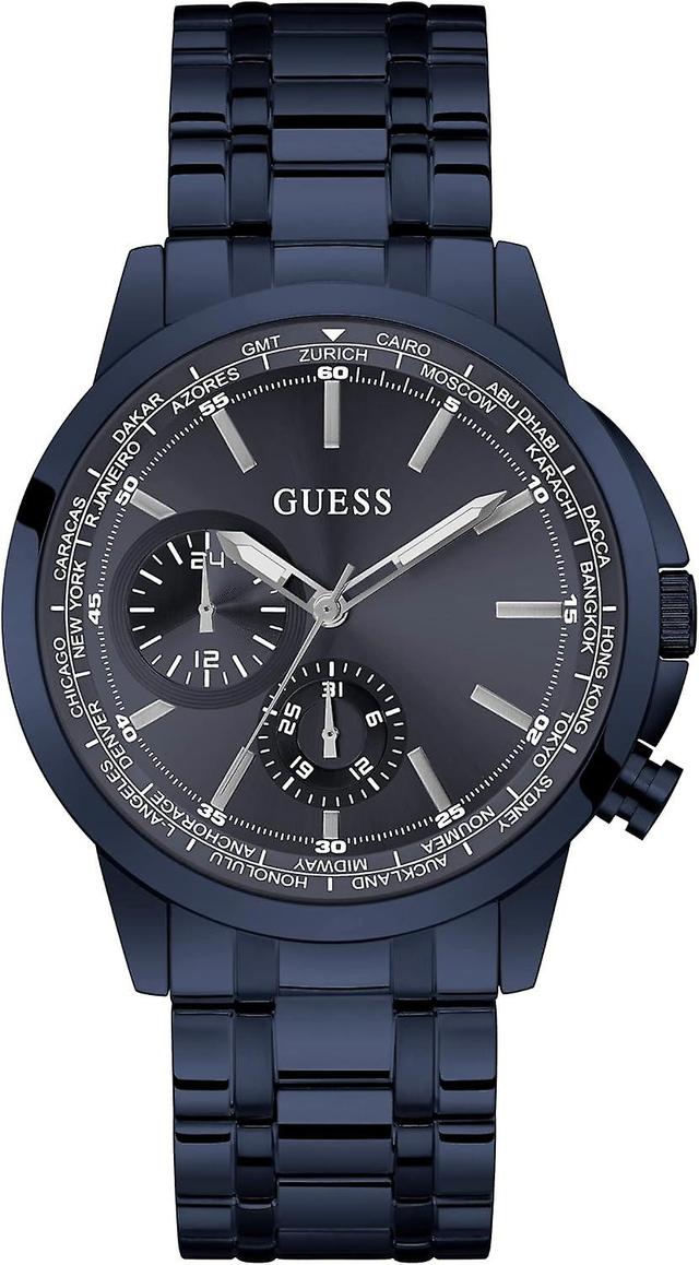 Guess GJETT herreklokke GW0490G4 blå on Productcaster.