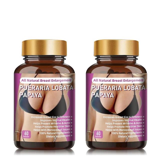 2x Olio da massaggio di dimensioni del seno femminile ingrandito Crema per la cura del busto più grande Piante naturali Pueraria Mirifica Papaya Mi... on Productcaster.