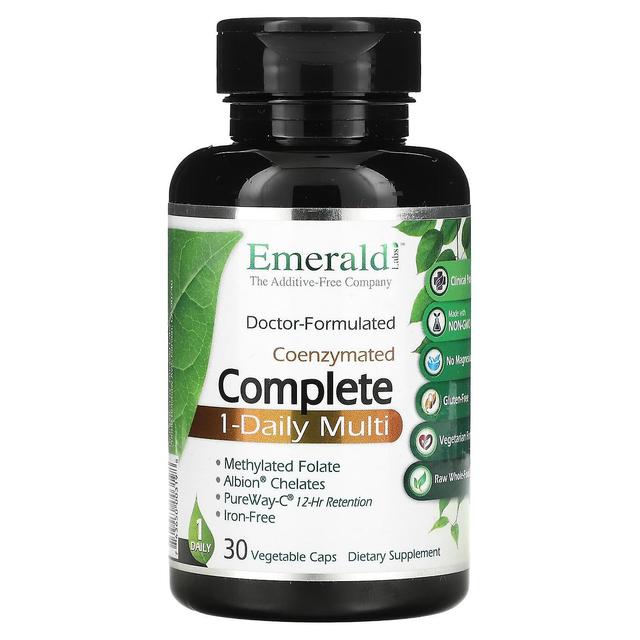 Emerald Laboratories, CoEnzymated Complete 1-Daily Multi, 30 Vegetable Caps on Productcaster.