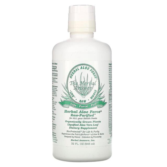 Herbal Answers, Inc, Herbal Aloe Force, Cru Purificado, 32 fl oz (946 ml) on Productcaster.