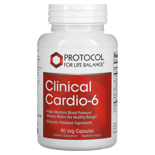 Protocol for Life Balance, Clinical Cardio-6, 90 Veg Capsules on Productcaster.