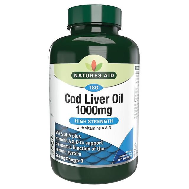 Natures aid cod liver oil 1000mg 180's on Productcaster.