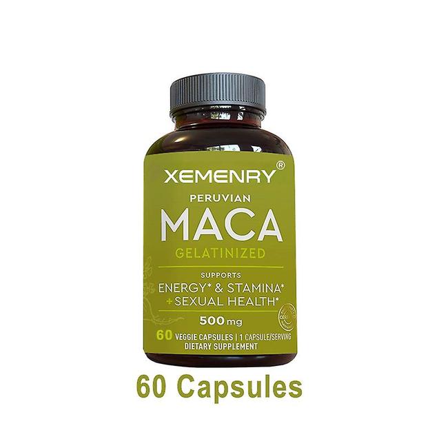 Vorallme Organic Maca Root Kapsule - podporuje reprodukčné zdravie a zvyšuje energiu, pomáha vyrovnávať menopauzálnu náladu 60 Capsules on Productcaster.