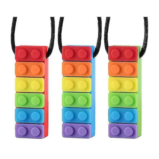 Sensory Chew Necklaces Chewable Jewelry For Kids, Silicone Sticks-AM on Productcaster.