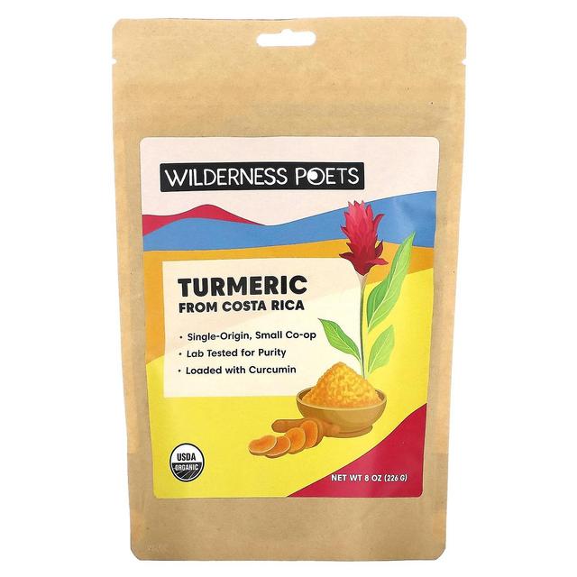 Wilderness Poets LLC, Turmeric From Costa Rica, 8 oz (226 g) on Productcaster.