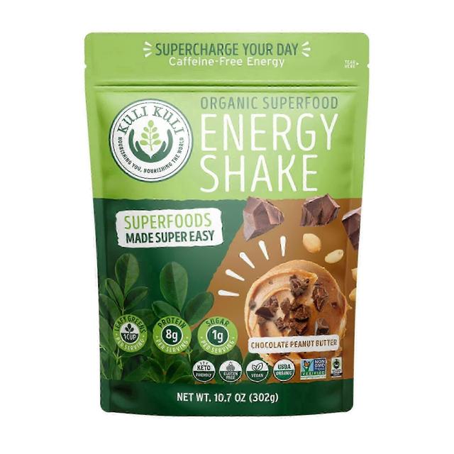 Kuli Kuli Smoothie vert au moringa biologique avec protéines végétales, beurre de cacahuète au chocolat, 10,7 oz on Productcaster.