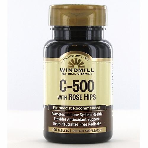 Windmill Health Windmill Sundhed C-vitamin Rose Hips, 500mg, 100 Tabs (Pack af 1) on Productcaster.