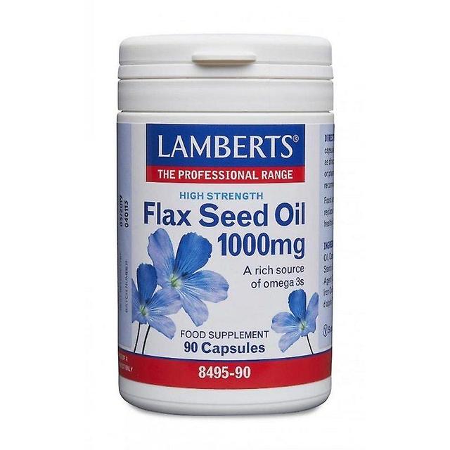 Lamberts Flax Seed Oil 1000mg Capsules 90 (8495-90) on Productcaster.