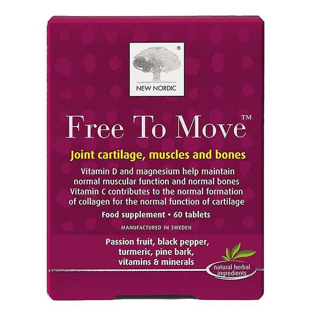 New Nordic Free to Move Joint Cartilage, Muscles & Bones 60 Tablets on Productcaster.