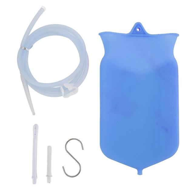 Enema Bag Kit 2L modrá silikónová silikónová súprava vrecka na klystír na čistenie hrubého čreva, prenosné domáce výrobky zdravotnej starostlivosti... on Productcaster.