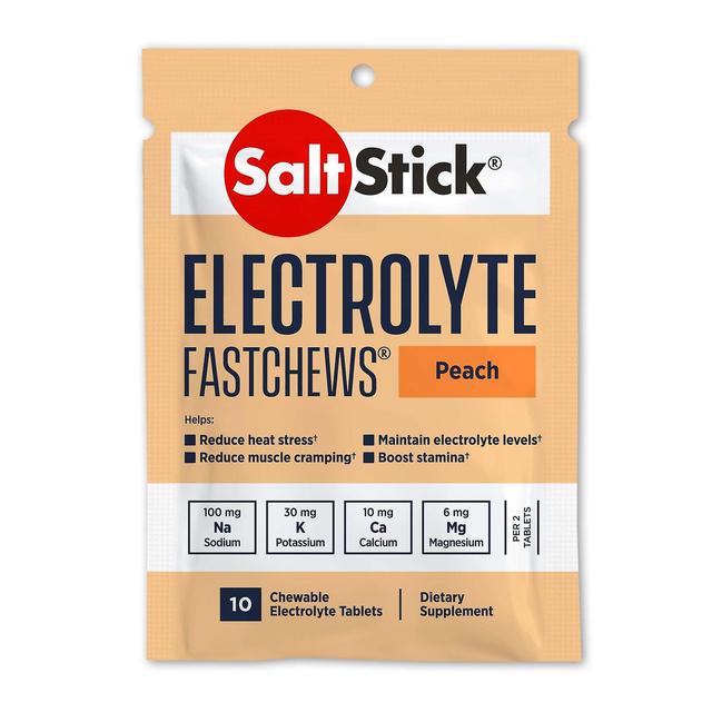 SaltStick Electrolyte FastChews - Pak van 10 - Perzik on Productcaster.