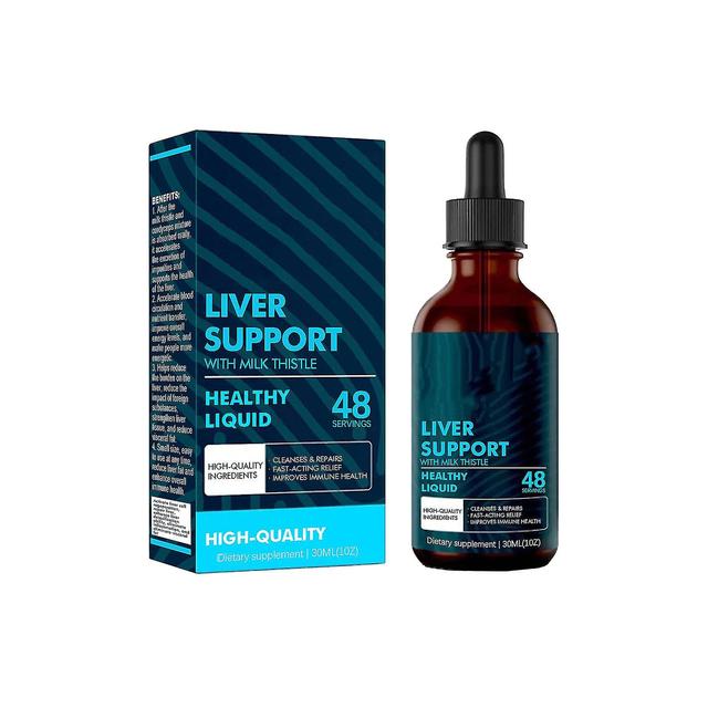 Marietidselekstrakt til leverrensning detox og reparation 30 ml- urteleverstøttetilskud med artiskokekstrakt, mælkebøtterod og mere 3 pcs on Productcaster.