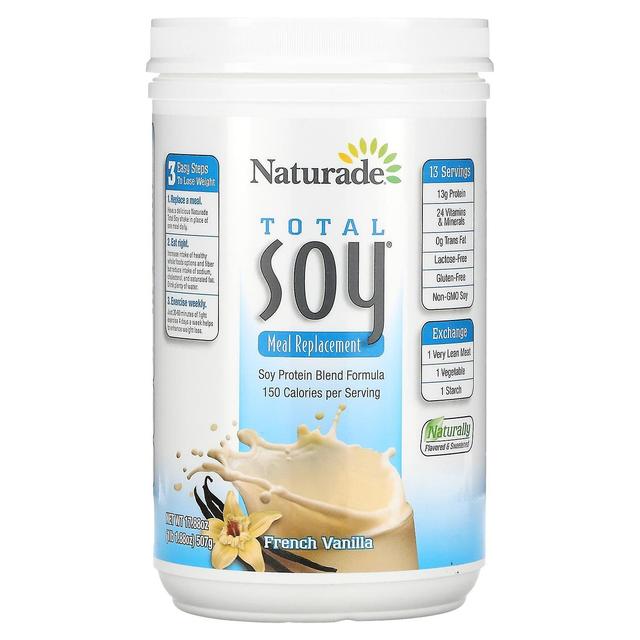 Naturade, Total Soy, Meal Replacement, French Vanilla, 17.88 oz (507 g) on Productcaster.