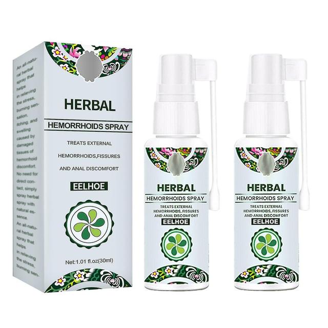 2pcs Hemorrhoid Spray Anal Soothing Spray Natural Herbs Reducing Swelling And Hemorrhoids Meatballs on Productcaster.