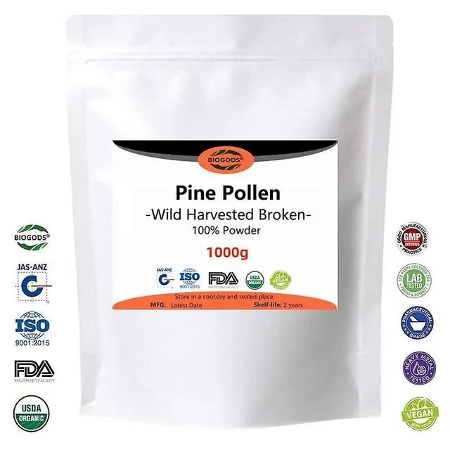 Jinzhaolai 50-1000g Natural Pine Pollen Powder,Wild Harvested Broken Pollen Pini,A20240401 on Productcaster.