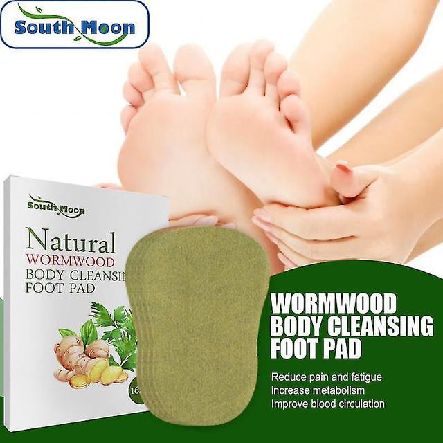 Zero Shipping Costs 16pcs Wormwood Detox Foot Patch Cleansing Toxins Foot Patches Adhesive Detox Foot on Productcaster.