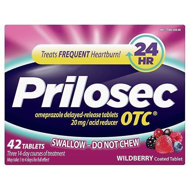 Prilosec heartburn relief and acid reducer tablets, wildberry, 42 ct on Productcaster.