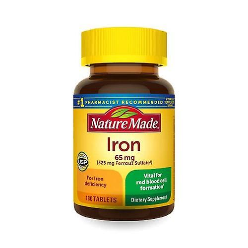 Nature Made Iron, 65 Mg, 180 Tabs (Pack of 1) on Productcaster.