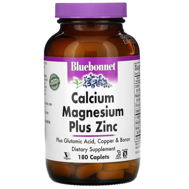 Bluebonnet Nutrition Bluebonnet Ernæring, Calcium Magnesium Plus Zink, 180 Kapsler on Productcaster.