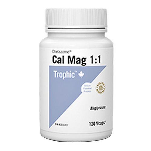 Trophic Calcium Magnesium Chelazome 1:1 ,120 VegCaps on Productcaster.