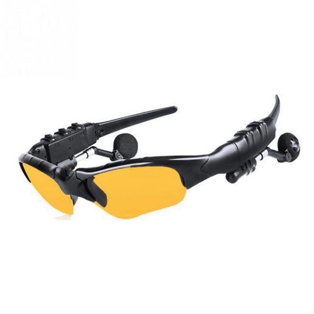 Gafas de sol compatibles con Bluetooth Auricular deportivo Auricular portátil de reducción de ruido para correr fitness Amarillo on Productcaster.