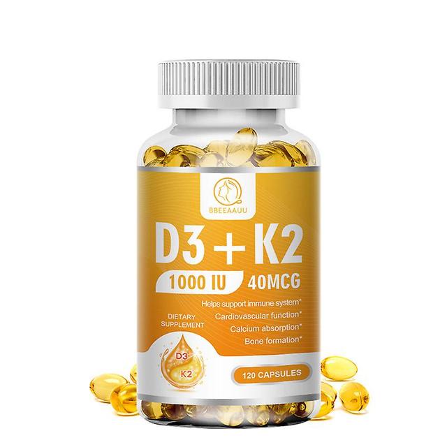 Tib Super Absorption Organic Vitamin D Vitamin K Capsule 1000iu Supports Heart Bones And Teeth Support Immune Health 120PCS on Productcaster.