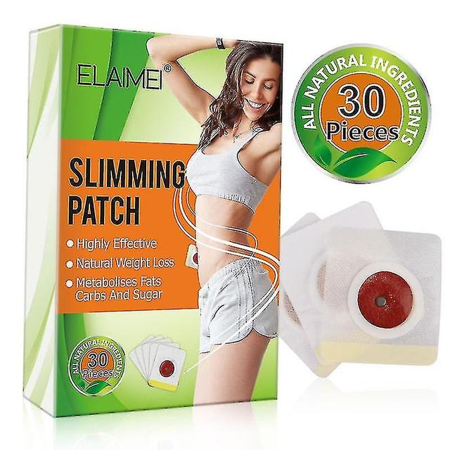 10/30/50pcs Natural Plant Slimming Patches Detox Fat Burning Belly Waist Stickers Weight C 30pcs on Productcaster.