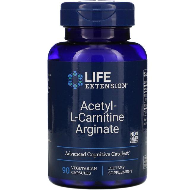 Life Extension Livsforlængelse, Acetyl-L-carnitin arginat, 90 vegetariske kapsler on Productcaster.