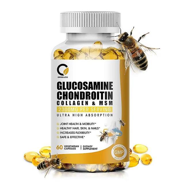 Chondroitin Glucosamine Capsules with Bee Venom powder for Knee Relief Pain Joint Health Bone Quickly Nutrition SupplementTIB TIB . 60pcs on Productcaster.