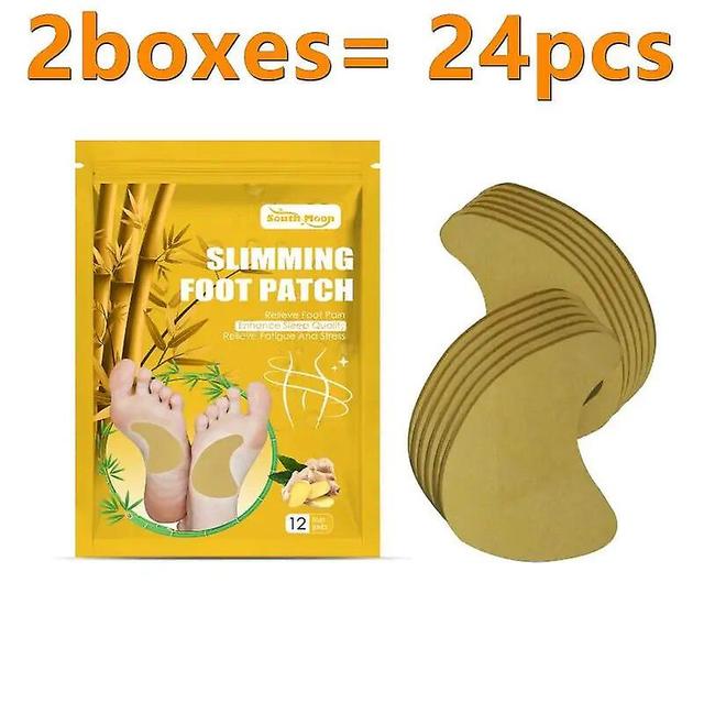 36-12pcs Detox foot Patch natural ginger detoxification patch detoxification clean reduce pressure foot pad health slimming body care~14797 on Productcaster.