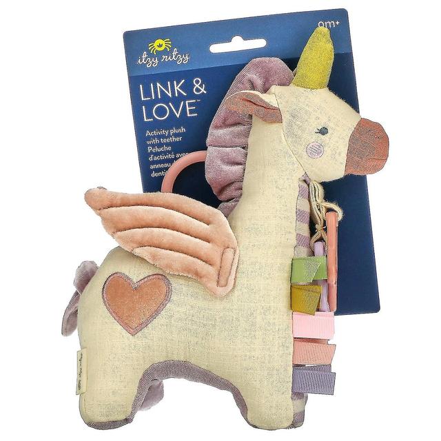 itzy ritzy, Link & Love, Activity Plush with Teether, 0+ Months, Pegs, 1 Teether on Productcaster.