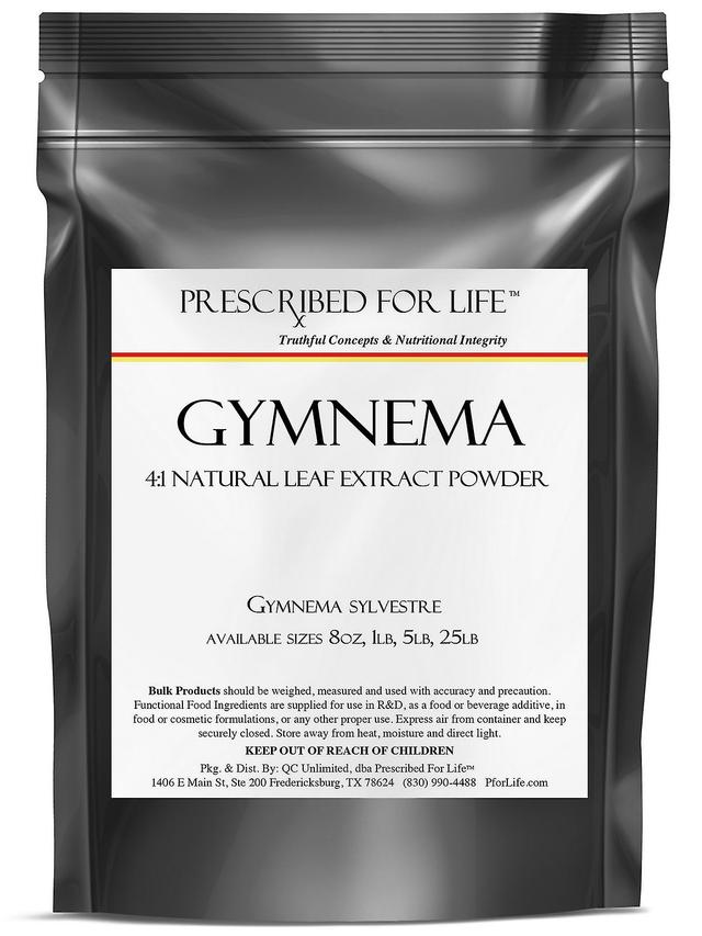 Prescribed For Life Gymnema-4:1 Natural Leaf hieno jauhe uute (Gymnema sylvestris) 1 kg (2.2 lb) on Productcaster.