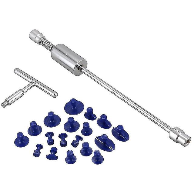 Lakloze Dent Reparatie Hagel Verwijderen T Bar Slide Hammer + 18pcs Lijm Puller Tabs Nin on Productcaster.