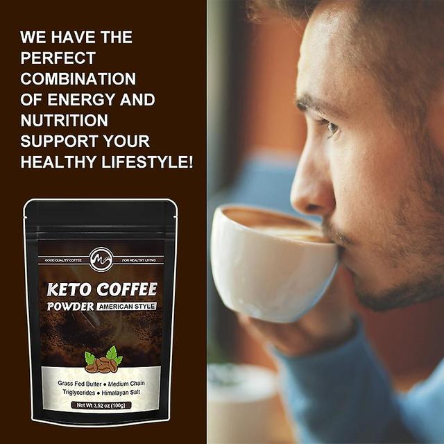 Visgaler Newly Keto Coffee Mct Coffee Refreshing Low Calorie Appetite Suppression Instant Refreshing Keep Staying Focused Black 200G on Productcaster.