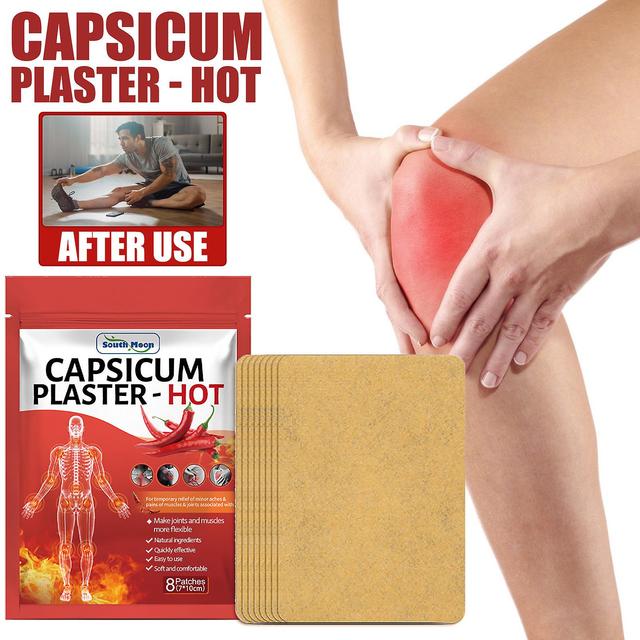 South Moon Chili Pepper Plaster verlicht lumbale, cervicale en gewrichtspijn Revitaliserende spieren en botten Joint Care Patch Chili plaster8pcs on Productcaster.