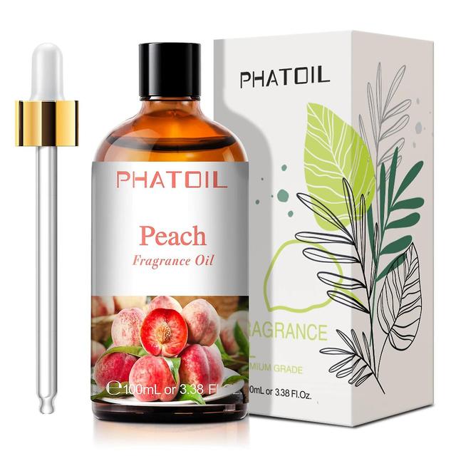 Phatoil 100ml Čučoriedkové vonné oleje Kokosový vanilkový zelený jablkový mango brusnicový jahodový hroznový Guava čerešňový essential olej Peach on Productcaster.