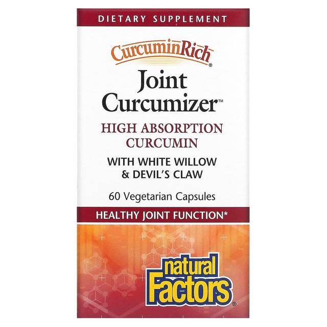 Natural Factors, CurcuminRich, Joint Curcumizer, 60 Vegetarian Capsules on Productcaster.