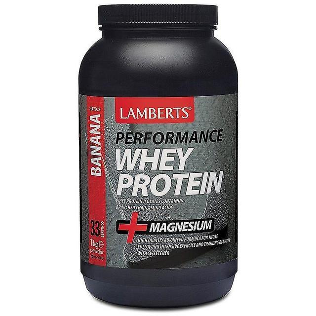 Lamberts Performance Whey Protein Banana 1000g (7001-1000) on Productcaster.