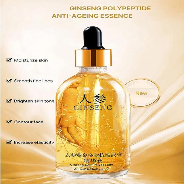 Ginseng Polypeptide Anti-ageing Essence Ginseng Anti Aging Essence Ginseng Anti Wrinkle Serum Gold Ginseng Face Serum One Ginseng Per Bottle Ginseng E on Productcaster.