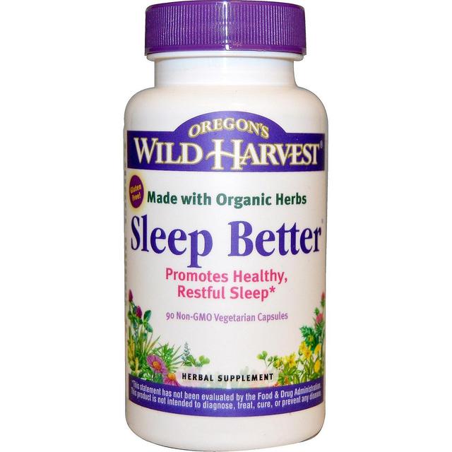 Oregon's Wild Harvest, Sleep Better, 90 Non-GMO Vegetarian Capsules on Productcaster.