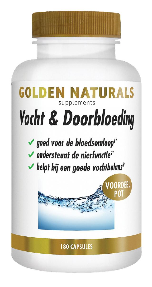 Golden Naturals Moisture & Blood flow (180 vegan capsules) on Productcaster.